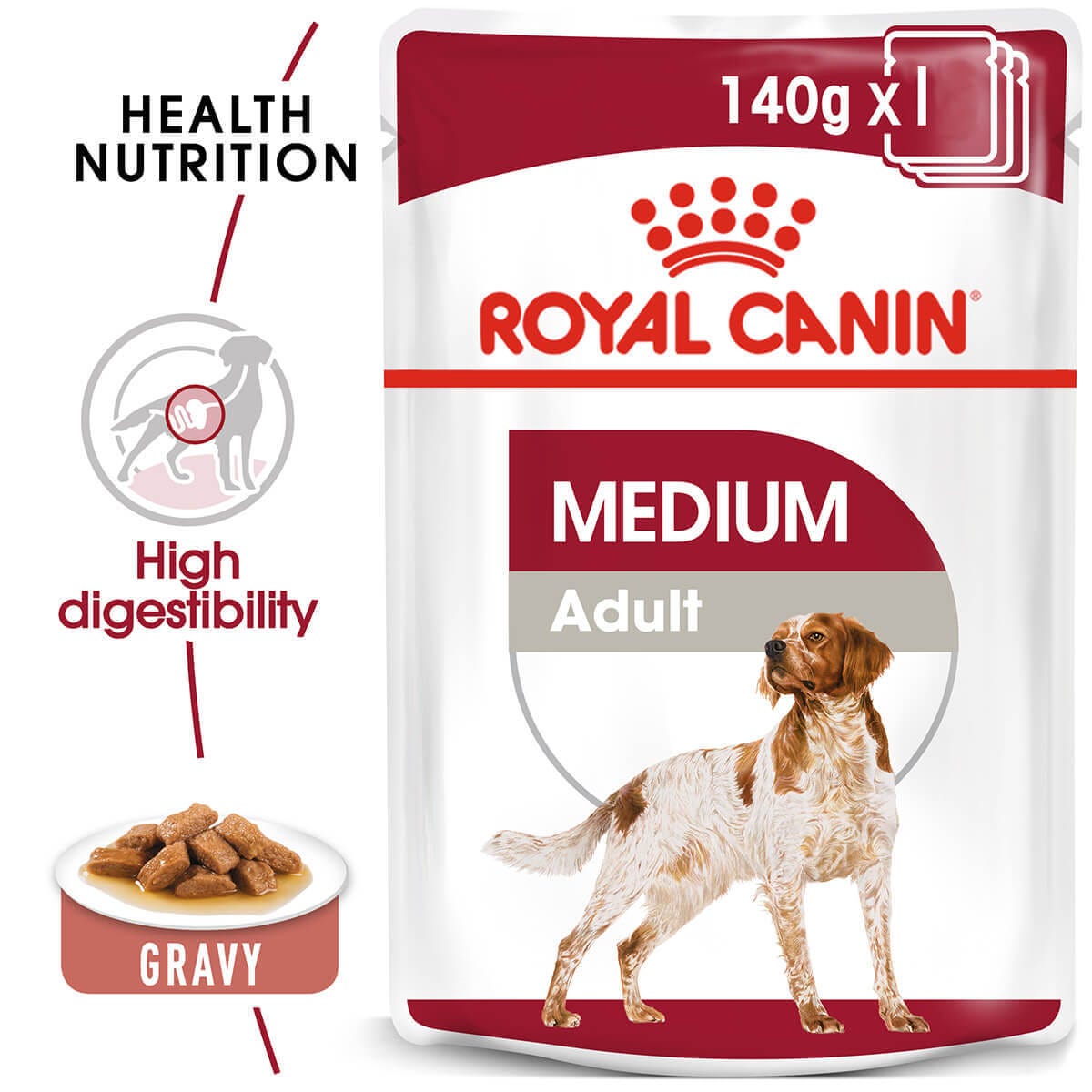 Royal Canin Medium Adult Wet Dog Food 140G Best Friends Pets