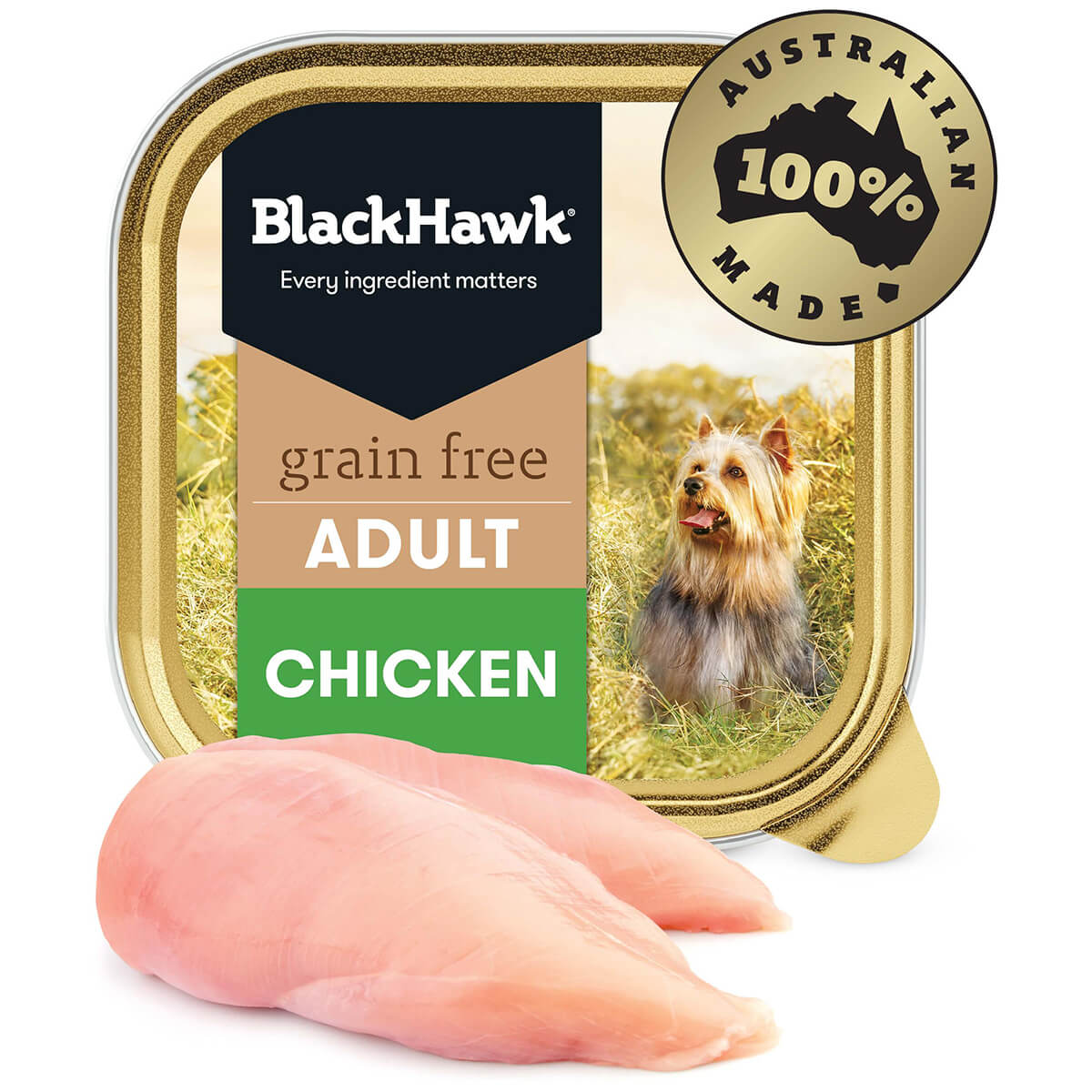 Black Hawk Grain Free Adult Chicken Wet Dog Food 100G Best Friends Pets