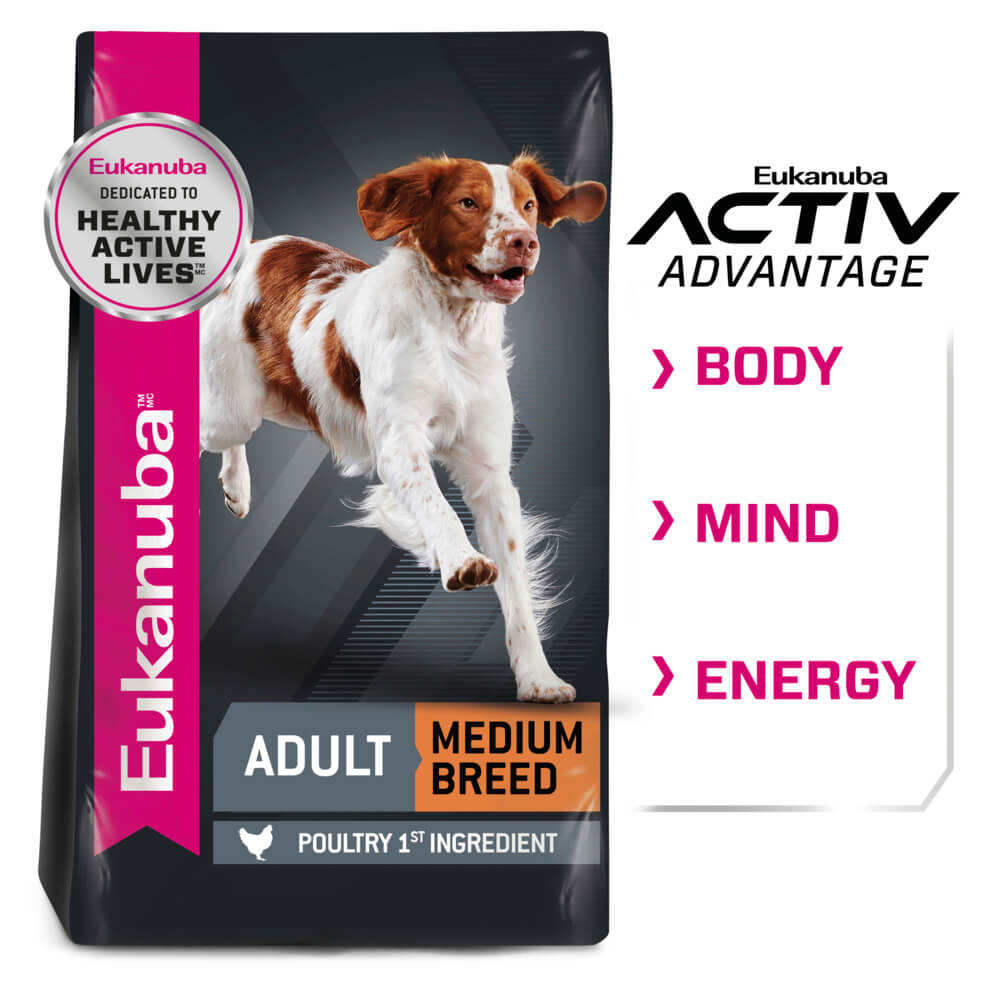 Eukanuba Maintenance Medium Breed Adult Chicken Dry Dog Food 15Kg