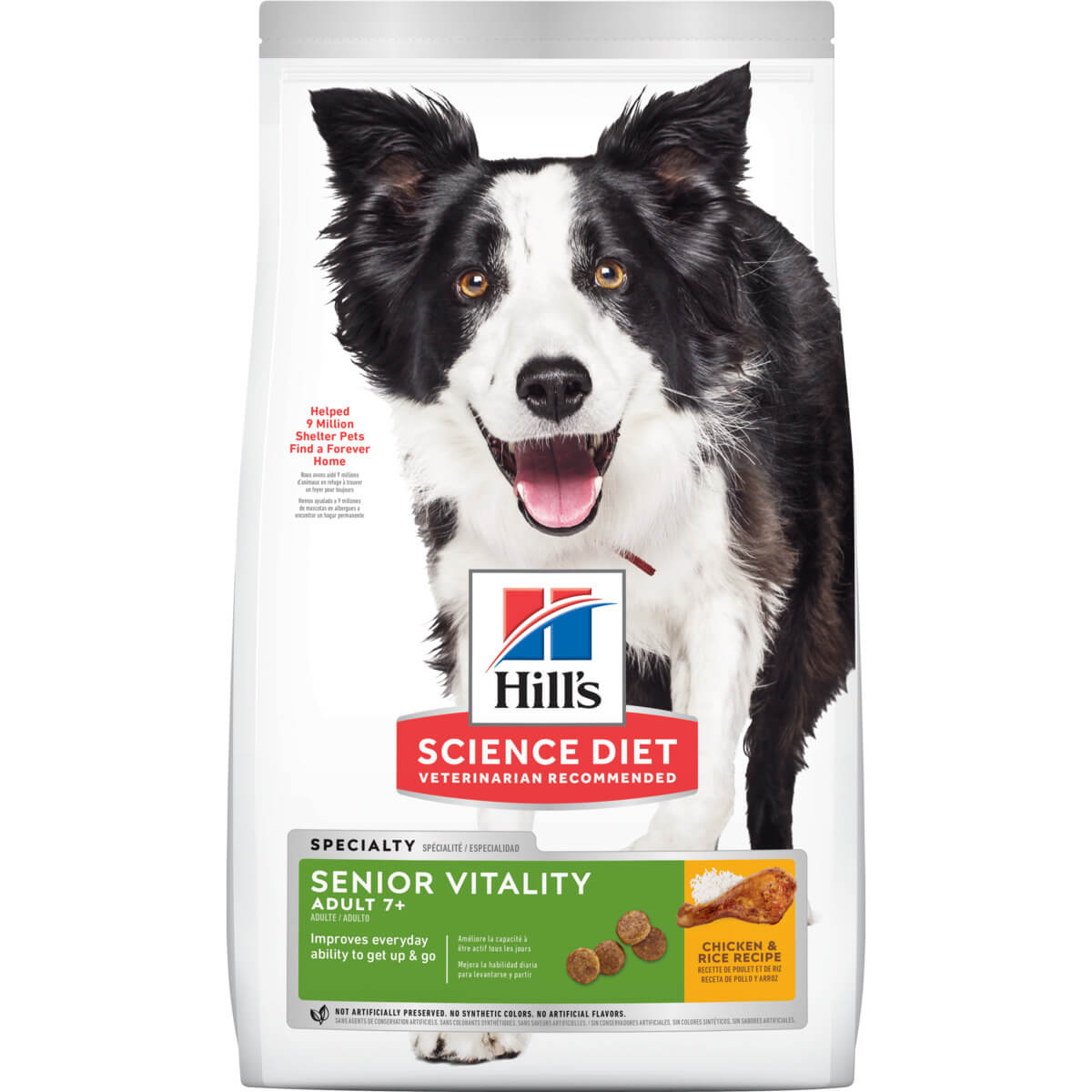 Hill S Science Diet Adult 7 Senior Vitality Chicken Dry Dog Food Best Friends Pets