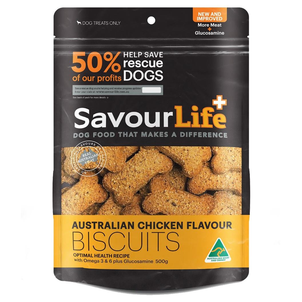 SavourLife Australian Chicken Flavour Biscuits Dog Treats 500g Best Friends Pets