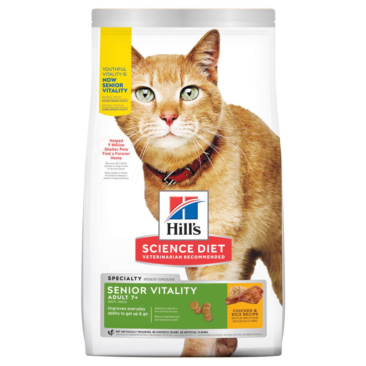 Hill S Science Diet Senior Vitality 7 Adult Chicken Dry Cat Food 1.36 Best Friends Pets