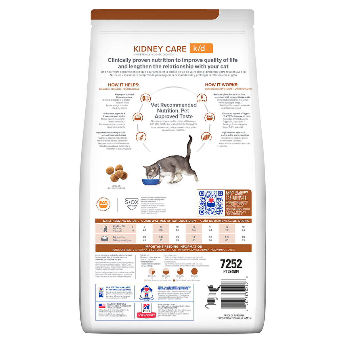 Hill'S Prescription Diet K/D Kidney Care Dry Cat Food 1.8Kg