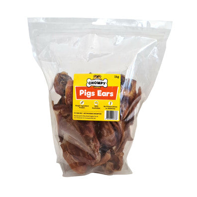 Chompy Pig Ears 1kg