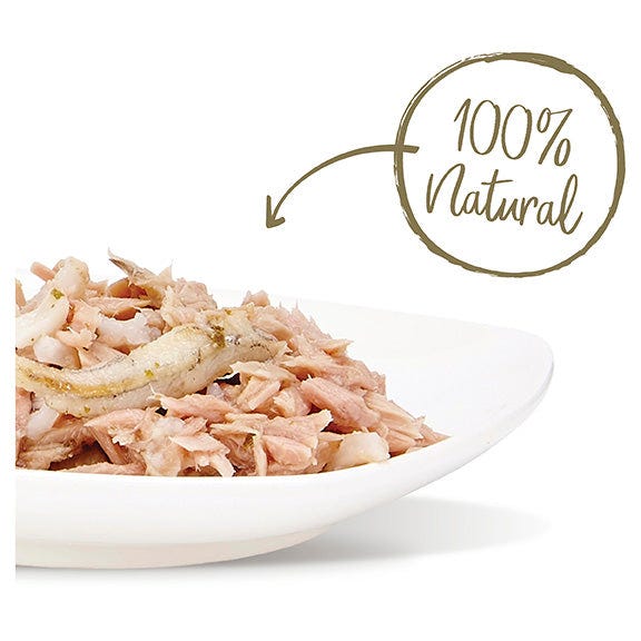 Applaws Natural Tuna Fillet With Anchovy In Broth Pouch Wet Cat Food 70G
