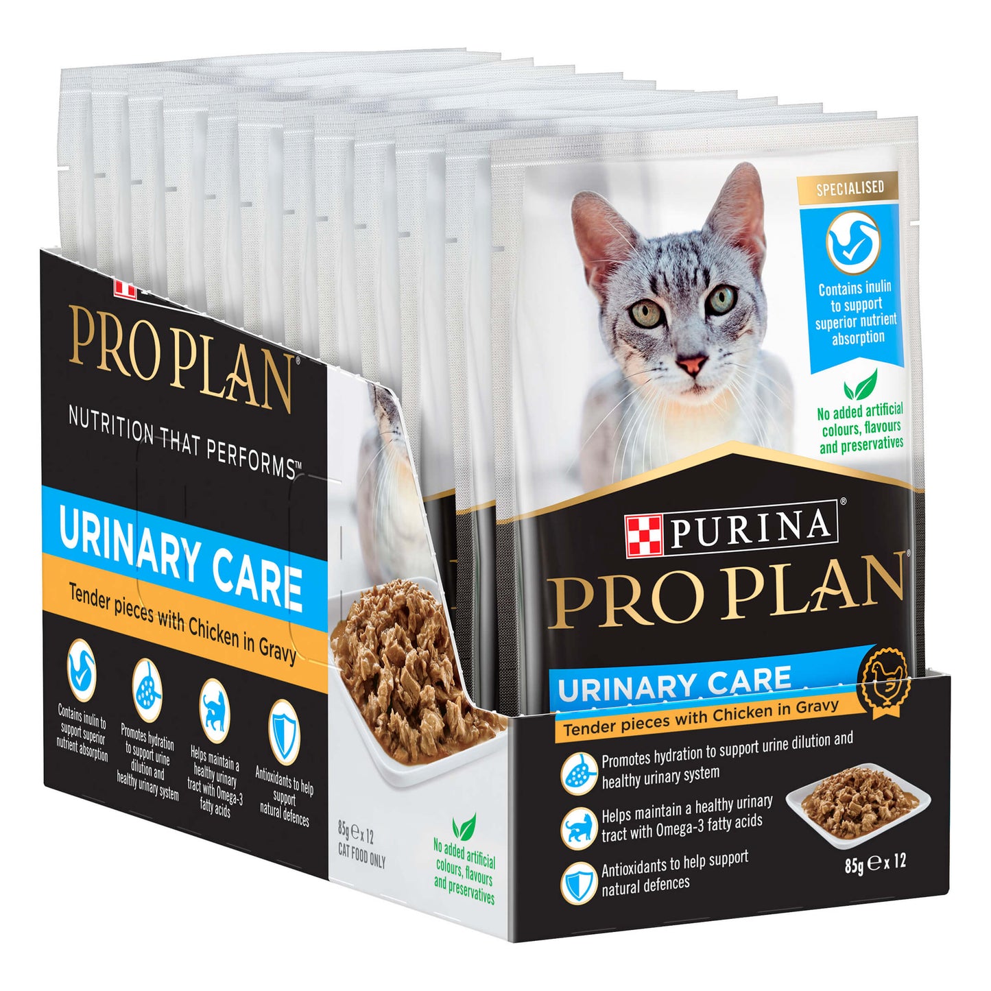 Pro Plan Urinary Tract Health Adult Chicken Gravy Pouch Wet Cat Food 85G