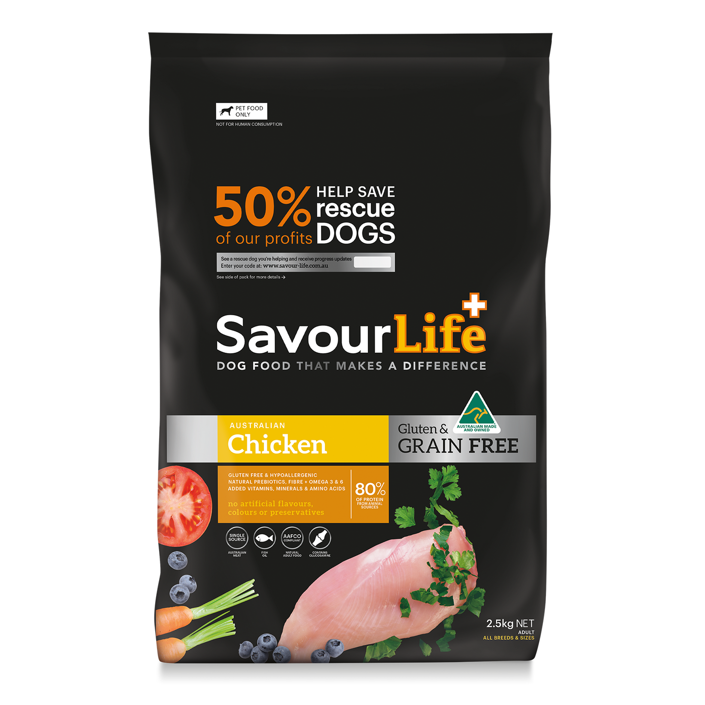 Savourlife Grain Free Australian Chicken Dry Dog Food 10Kg