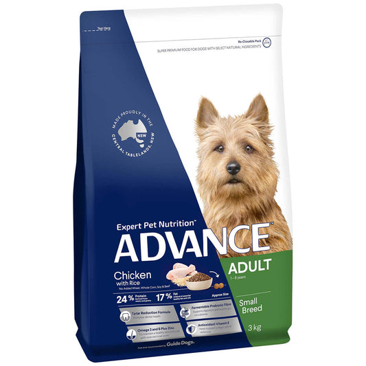 Advance Toy & Small Breed Adult Chicken & Turkey Dry Dog Food 3Kg