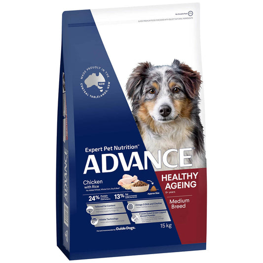 Advance Mature Medium Breed Chicken Dry Dog Food 15Kg