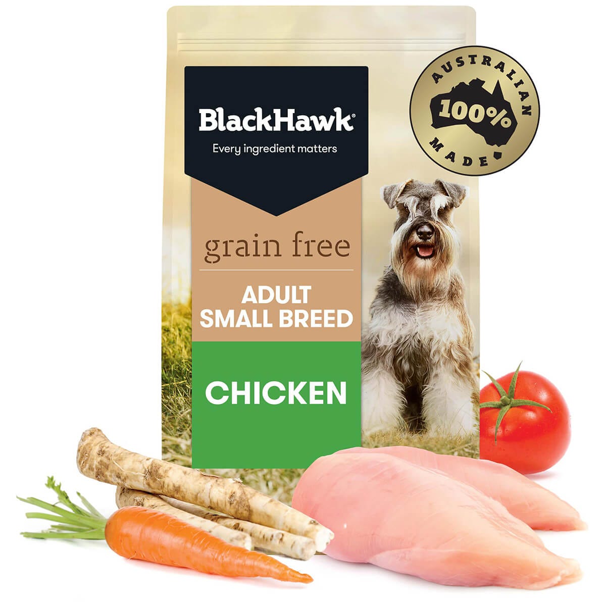 Black Hawk Grain Free Small Breed Adult Chicken Dry Dog Food 2.5Kg