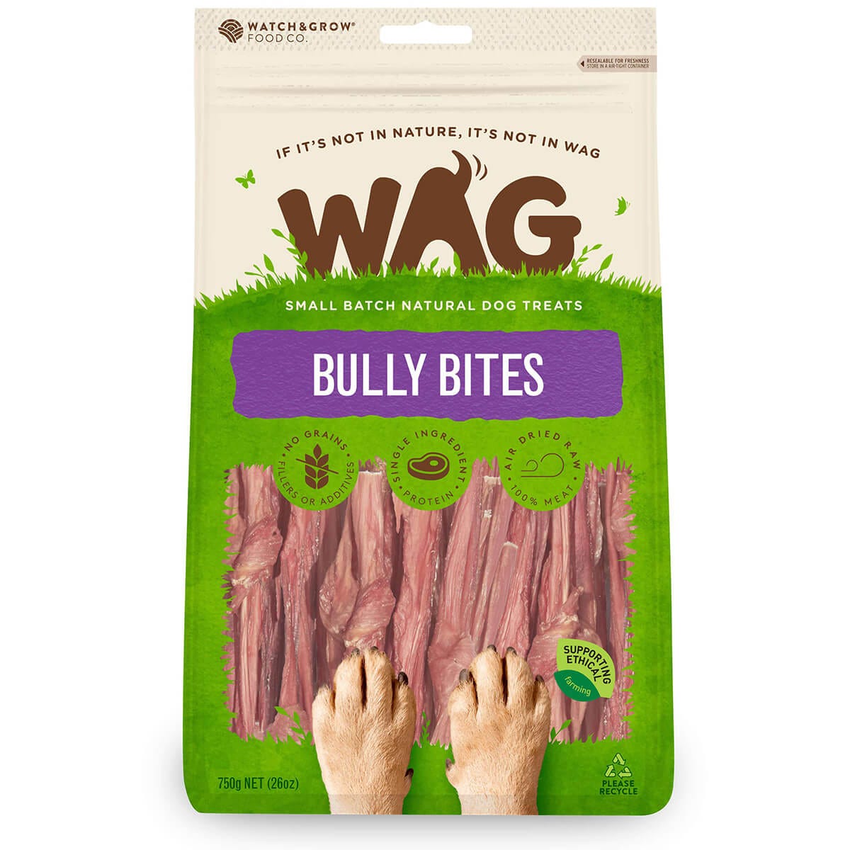 Wag Bully Bites Dog Treats 200G