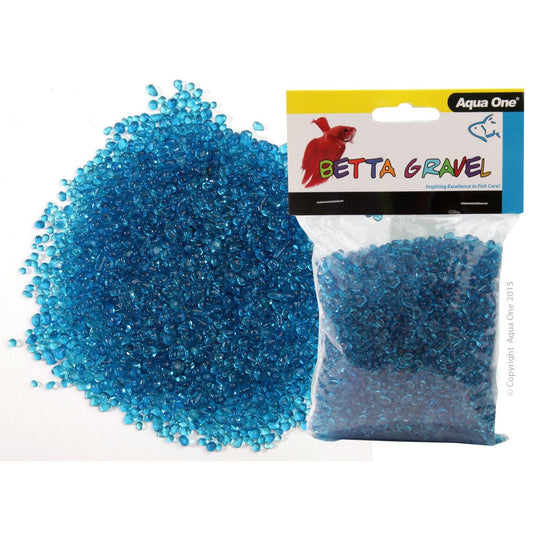 Aqua One Betta Gravel Glass Blue 350G