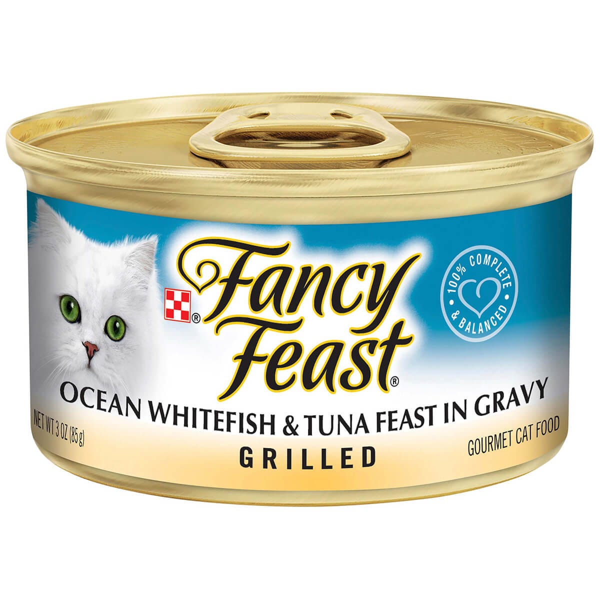 Fancy Feast Grilled Ocean Whitefish & Tuna Feast In Gravy 85G