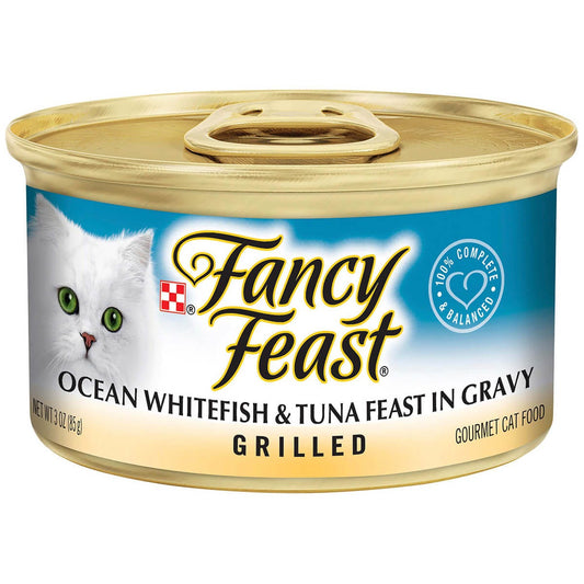 Fancy Feast Grilled Ocean Whitefish & Tuna Feast In Gravy 85G