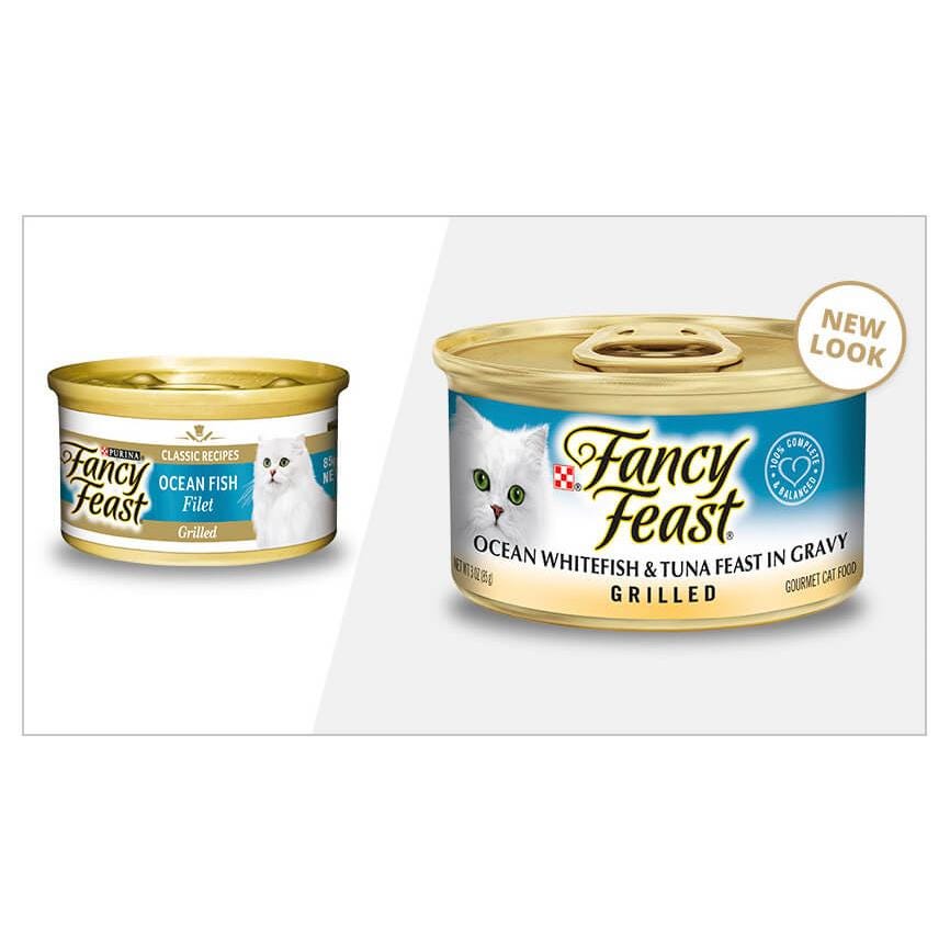 Fancy Feast Grilled Ocean Whitefish & Tuna Feast In Gravy 85G