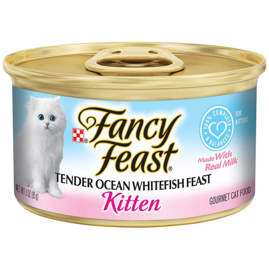 Fancy Feast Kitten Tender Ocean Whitefish Wet Cat Food 85G