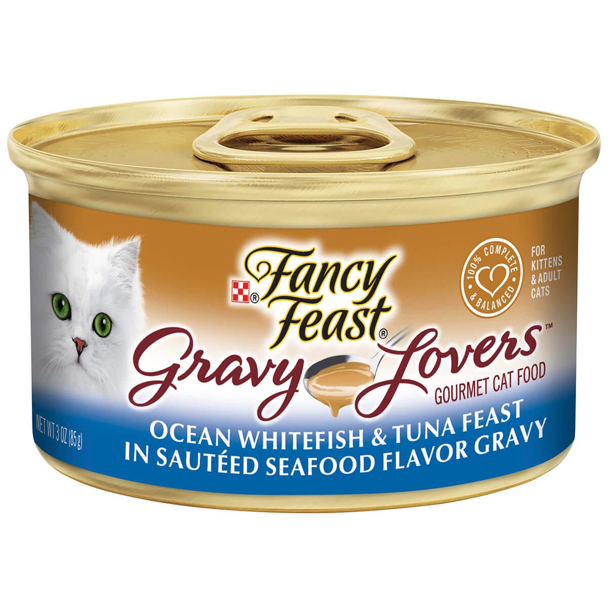 Fancy Feast Gravy Lovers Ocean Whitefish & Tuna Feast 85G