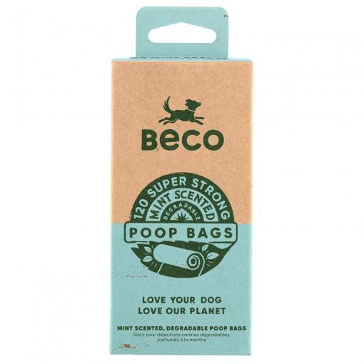 Beco Mint Scented Poop Bags 120Pk