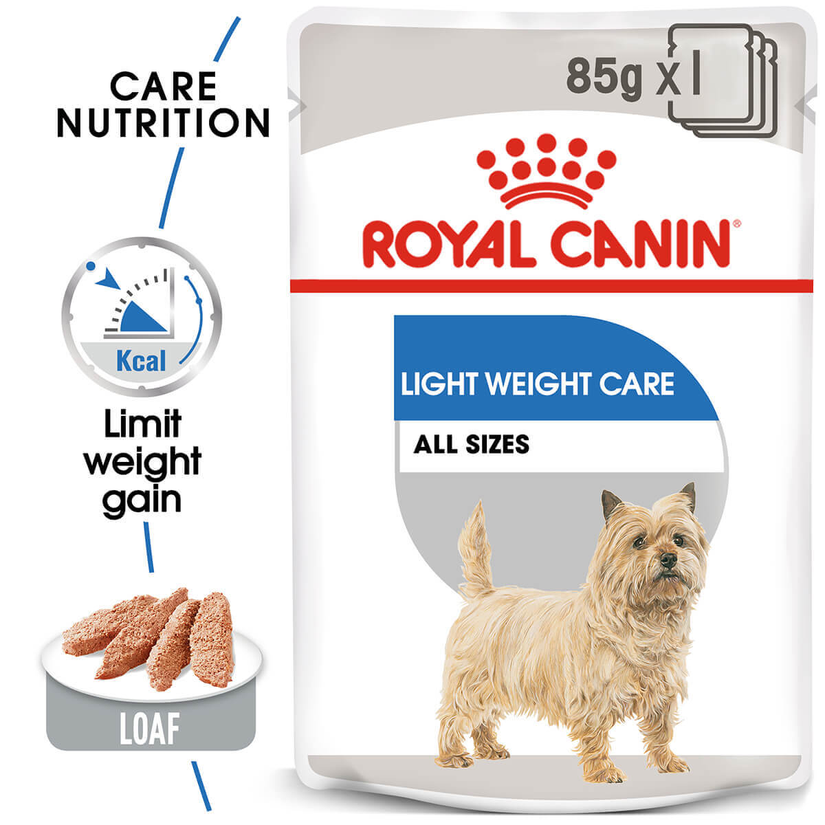 Royal Canin Light Weight Care Loaf Adult Wet Dog Food 85G