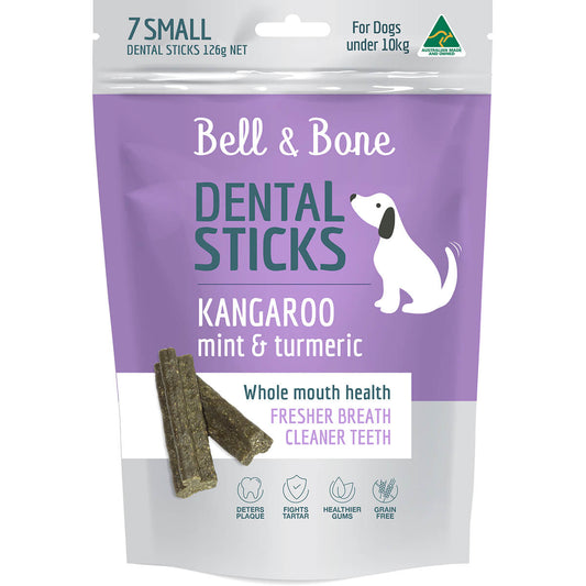 Bell & Bone Large Roo & Turmeric Dental Sticks Dog Treats