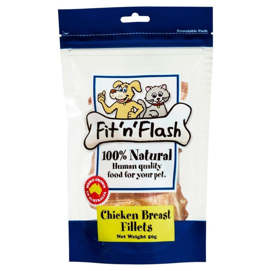 Fit 'N' Flash Chicken Breast Fillet Dog Treats 100G