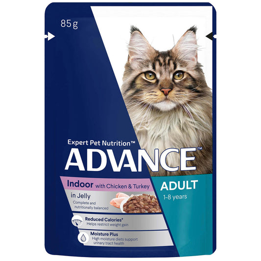 ADV Cat Indoor Chicken & Turkey Pouch 85g