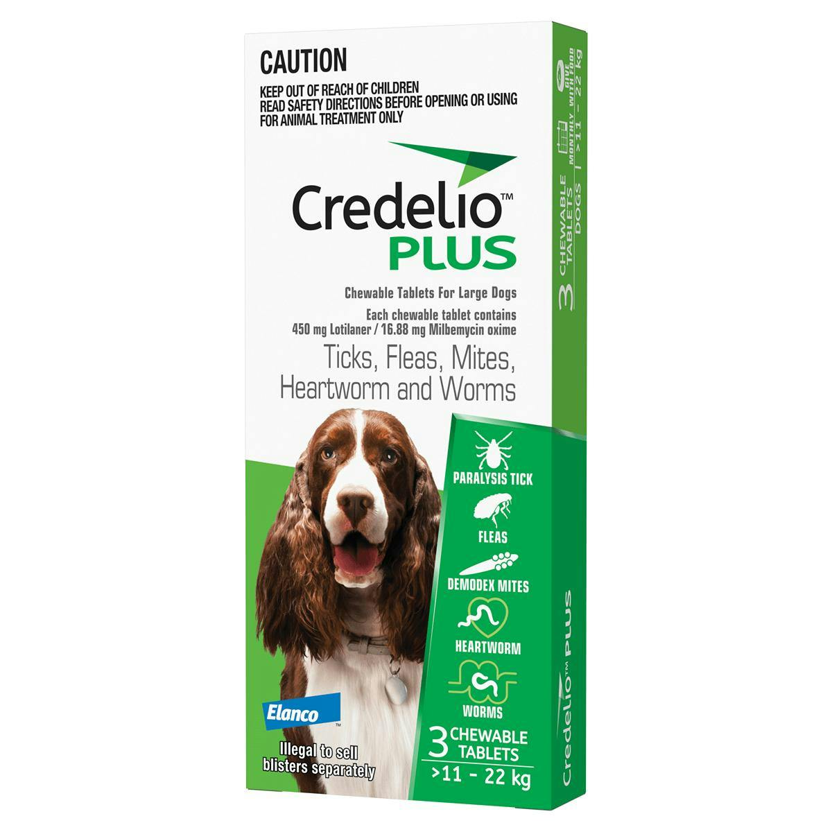 Credelio Plus Xlarge 22-45kg 6pk