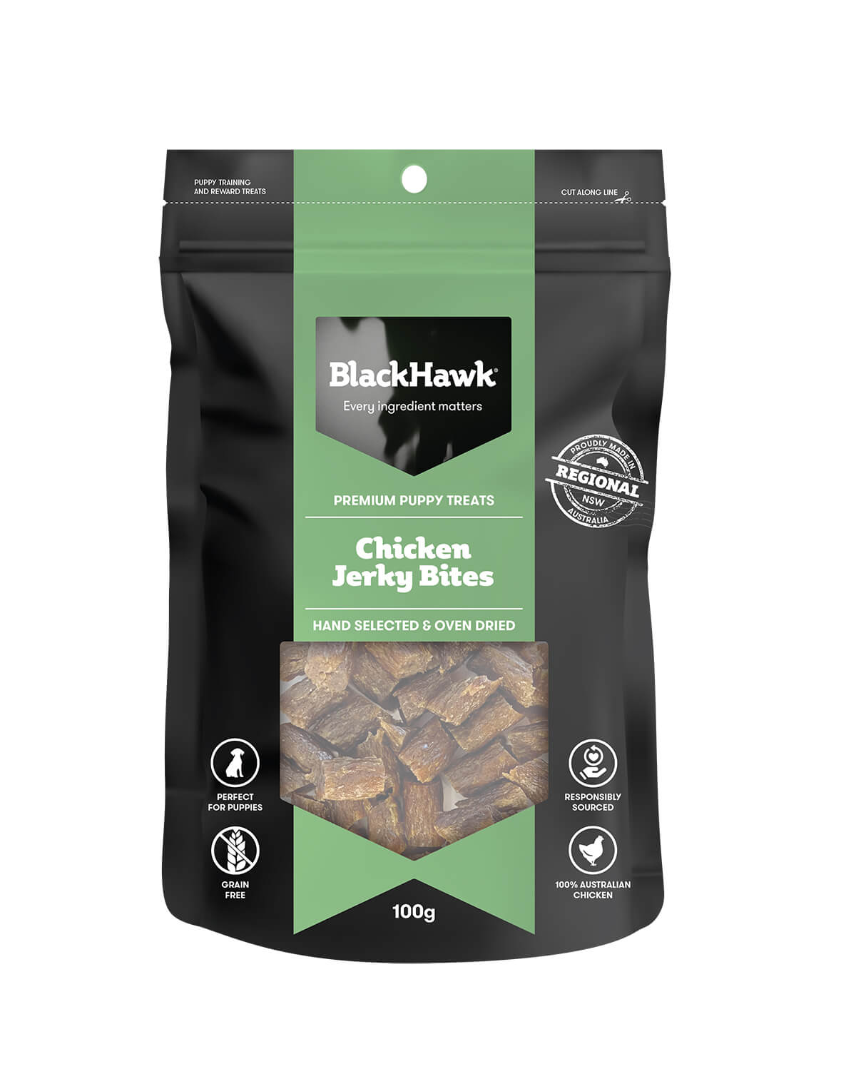 BLACK HAWK Puppy Bites Chicken 100g