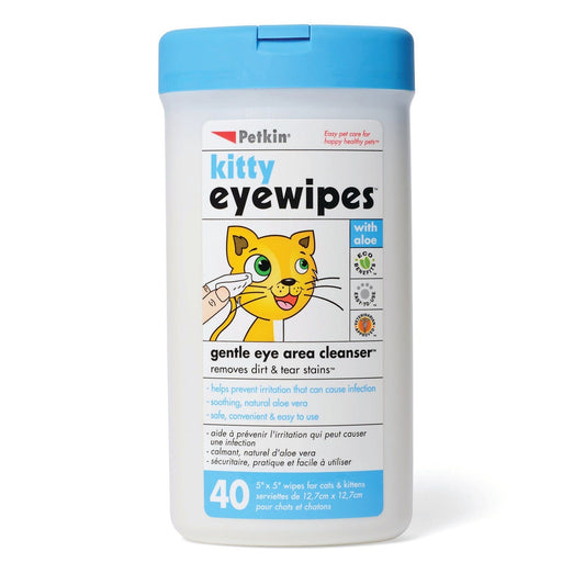 Petkin Kitty Eyewipes 40Pk