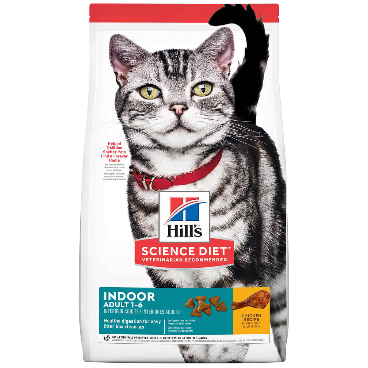 Hill'S Science Diet Indoor Adult Chicken Dry Cat Food 4Kg