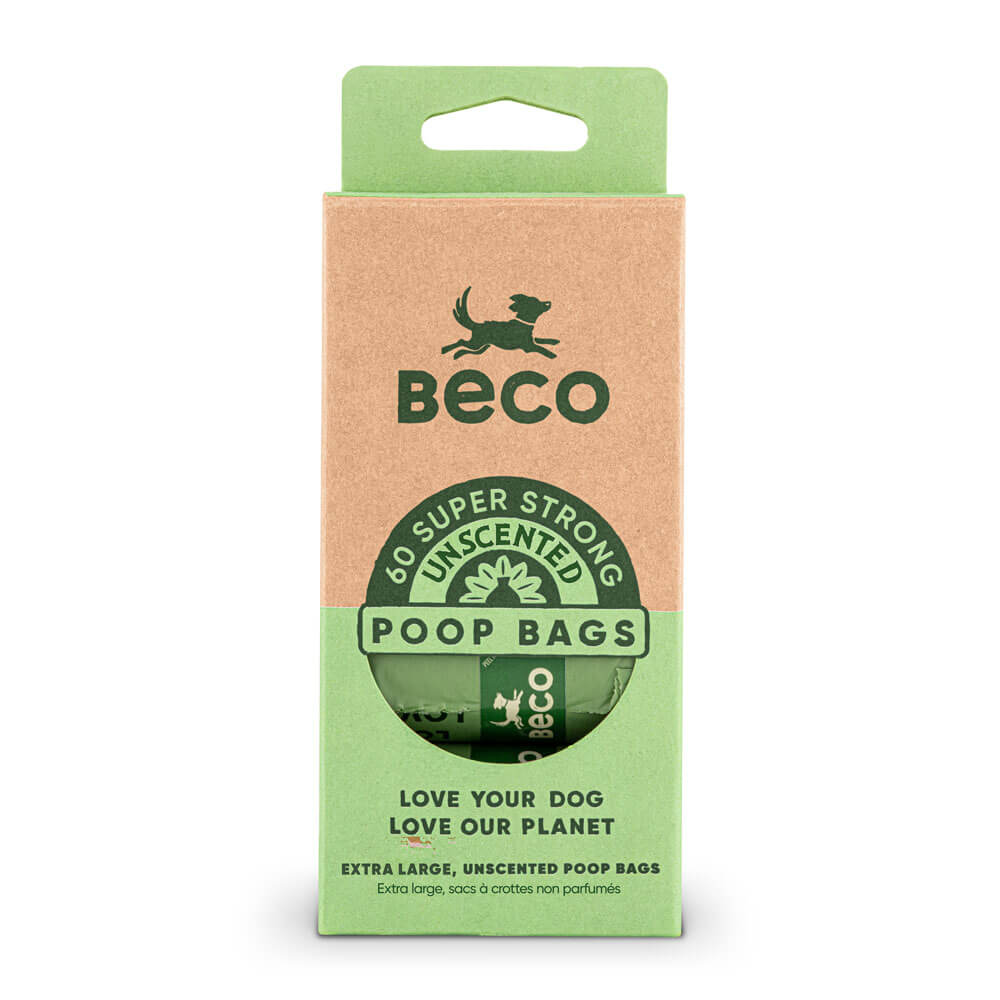 Beco Unscented Poop Bags 60Pk