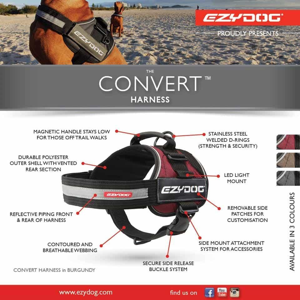 Ezydog Harness Cv L - Charcoal