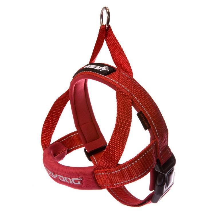 Ezydog Quick Fit Dog Harness Red Medium (55-67Cm Girth)