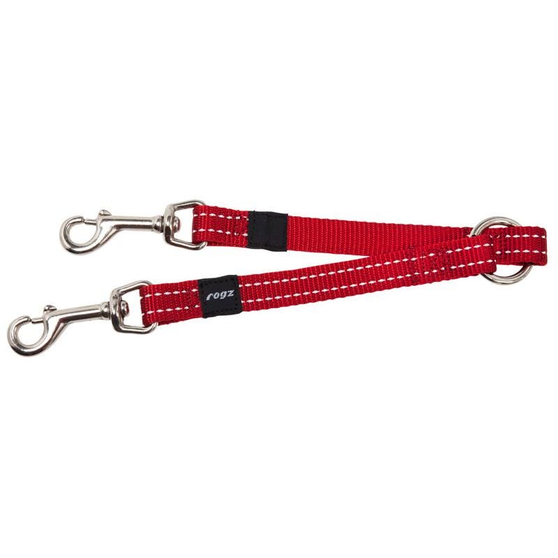 Rogz Utility Double-Split Lead Red Xl