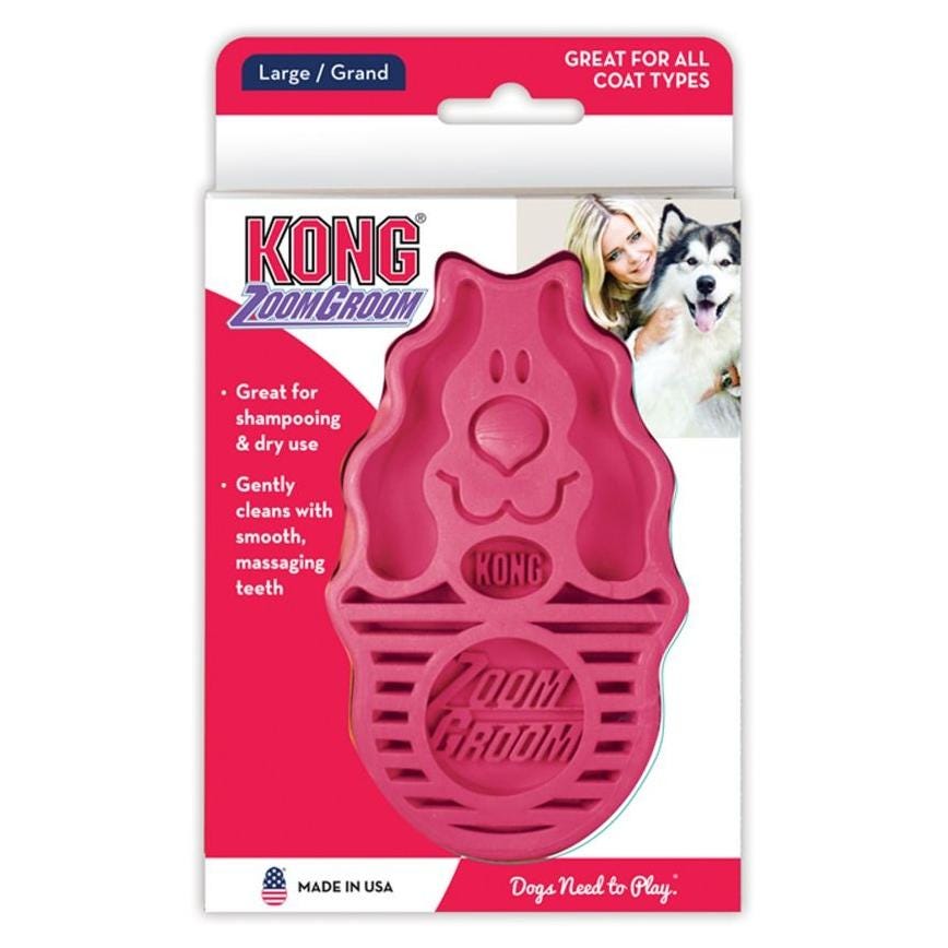 Kong Zoomgroom Raspberry