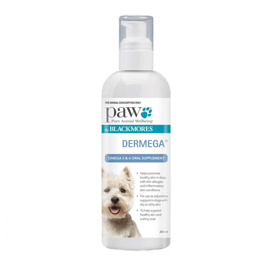 Paw Dermega Omega 3 & 6 Oral Supplement - 200Ml