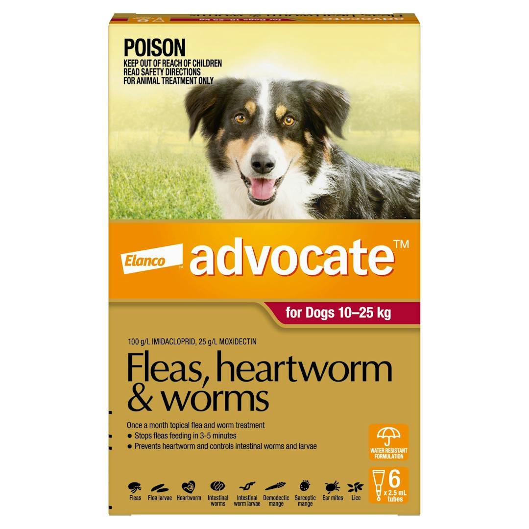 Advocate Dogs 10kg - 25kg (Large) 1pk