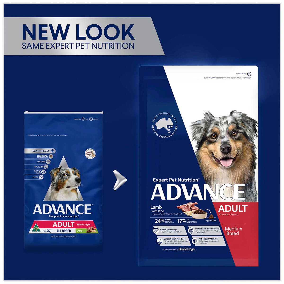 Advance Adult Lamb & Rice Dry Dog Food 3Kg