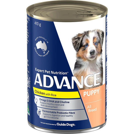 Advance Puppy Chicken & Rice Wet Dog Food 410G