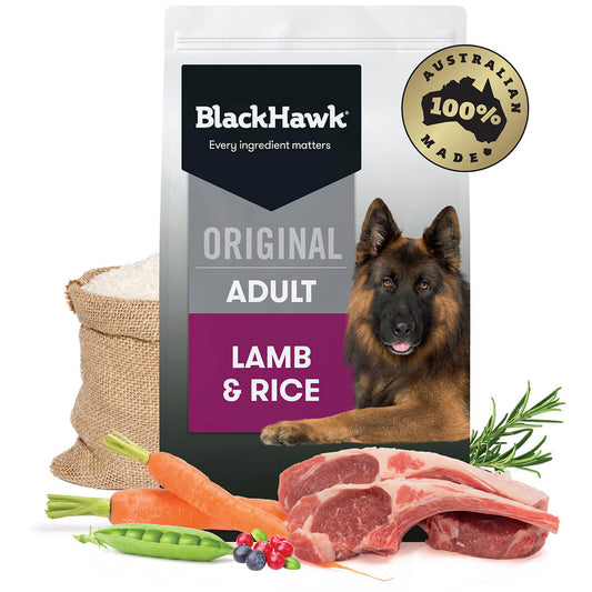 Black Hawk Adult Lamb & Rice Dry Dog Food 20Kg