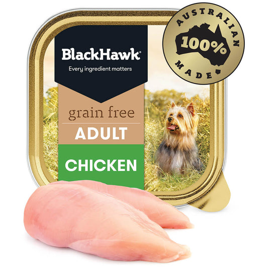 Black Hawk Grain Free Adult Chicken Wet Dog Food 100G