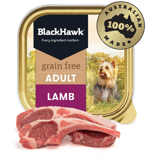 Black Hawk Grain Free Adult Lamb Wet Dog Food 100G