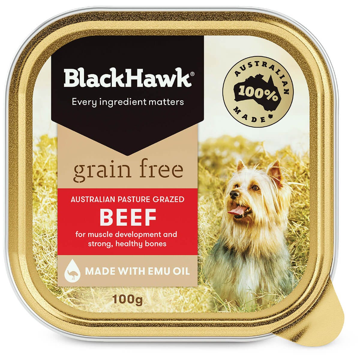 Black Hawk Grain Free Adult Beef Wet Dog Food 100G Best Friends Pets