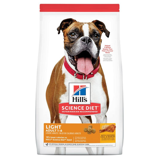 Hill'S Science Diet Light Adult Chicken Dry Dog Food 12Kg