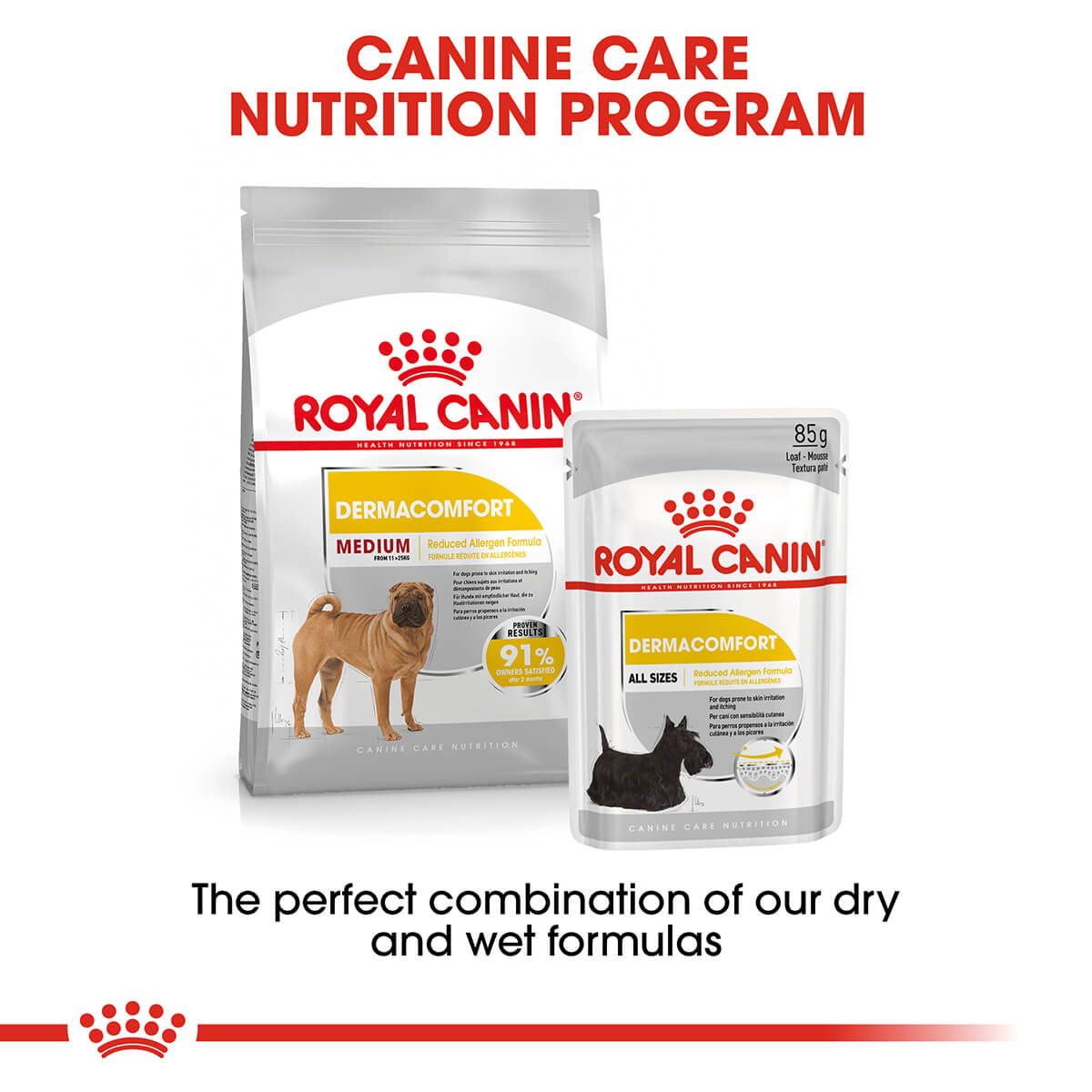 Royal Canin Dermacomfort Adult Dry Dog Food 3Kg