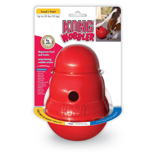 Kong Wobbler Treat Dispensing Dog Toy Red Large