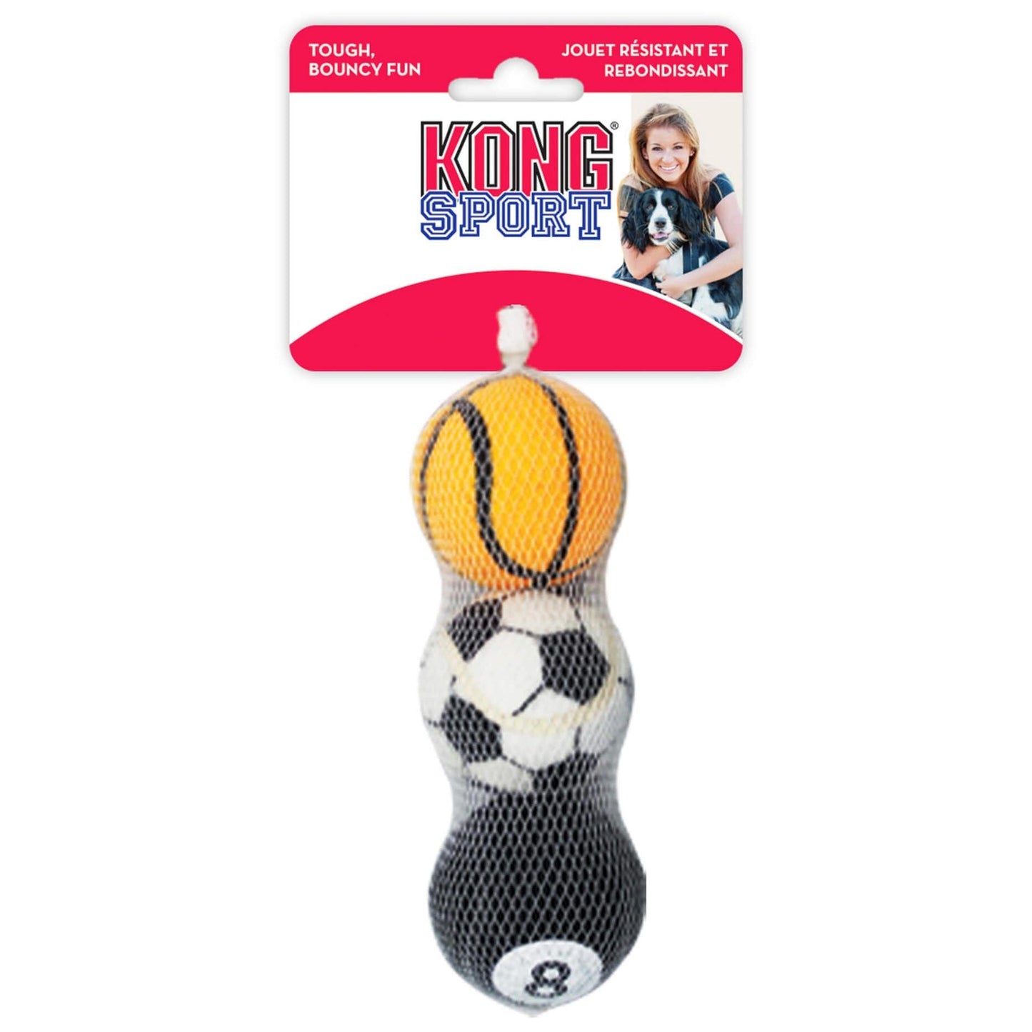 Kong Sports Balls Assorted 3 Pack Medium