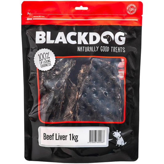 Black Dog Beef Liver Dog Treats 150G