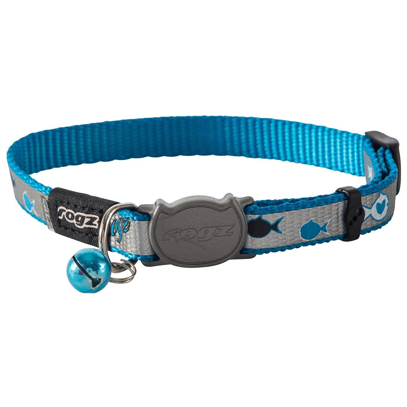 Rogz Reflectocat Safeloc Collar - Black Cat 11Mm