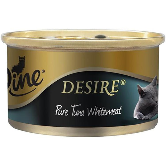 Dine Desire Pure Tuna Whitemeat Canned Cat Food  1X85G